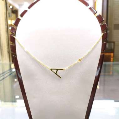 Kalung Huruf Inisial A Emas Kuning 700