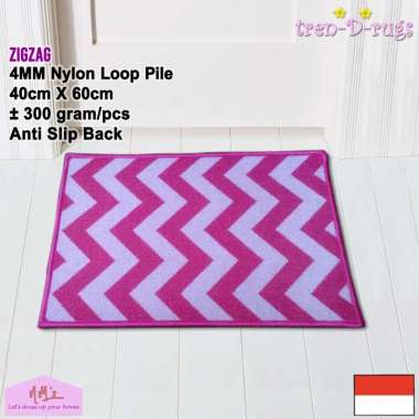 Tren-D-rugs - Keset kaki motif sweden scandinavian alas lantai dapur pintu masuk kamar tidur mandi b