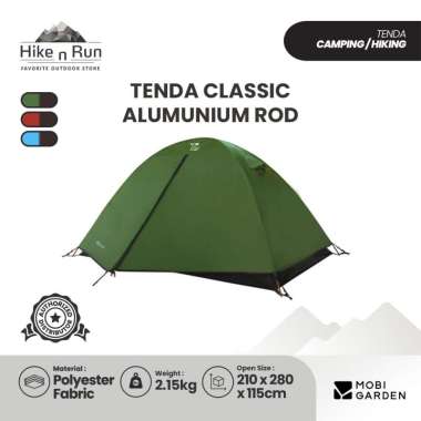 Mobi Garden NXZ1329001 Tenda 3 Orang Alumunium Rod Hijau
