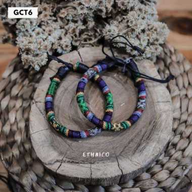 Set Gelang Tenun Couple Pasangan Packing Besek Kado GCT6