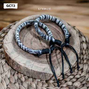 Set Gelang Tenun Couple Pasangan Packing Besek Kado GCT3