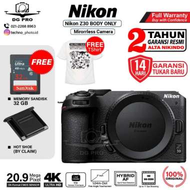 Nikon Z30 Body Only Nikon Z 30 Mirrorless Camera Garansi Resmi Nikon