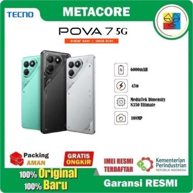 Tecno Pova 7 5G 8/128 & 8/256 GB Garansi Resmi 8/256 GB