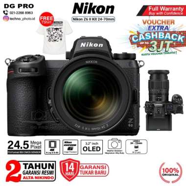 Nikon Z6 II Nikon Z6II Nikon Z6 Mark II Kit 24-70mm f4 Garansi Resmi