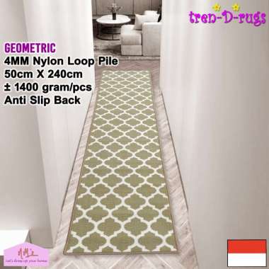 Tren-D-Rugs - Karpet keset kaki geometris sweden scandinavian dapur kamar koridor runner lorong panj