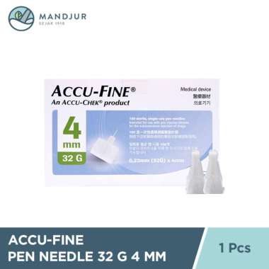 Accu-Fine Pen Needle 32G 4 mm 1Pcs - Jarum Insulin