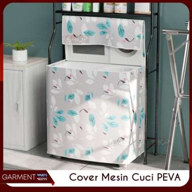 Cover Sarung Mesin Cuci PEVA Bukaan Atas Depan Dua Tabung PREMIUM BAGUS (B) BUKAAN DEPAN 20. FUTURIS