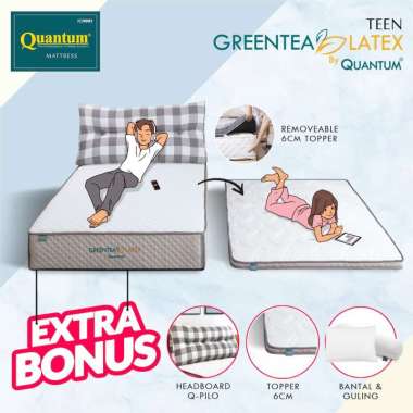 Quantum Greentea Latex Teen Q-Pilo - Kasur Springbed Spring Bed 180 x 200