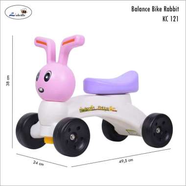 Labeille KC 121 Balance Bike Rabbit Mini Bike Sepeda Ride On PINK