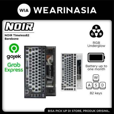Noir Timeless82 75% Wireless OLED Mechanical Keyboard Gasket Mount ABS Classic