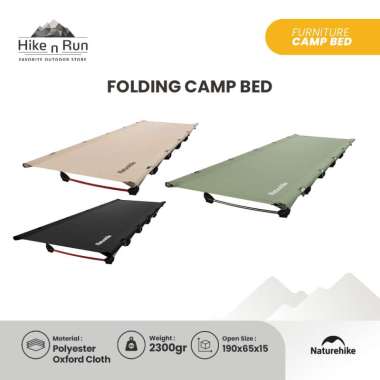 Naturehike NH20JJ009 XJ06 Kasur Lipat Camp Bed Portable Black