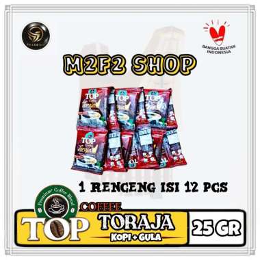 Kopi TOP Coffee Toraja Kopi + Gula Sachet - 25 gr (Kemasan Renceng)