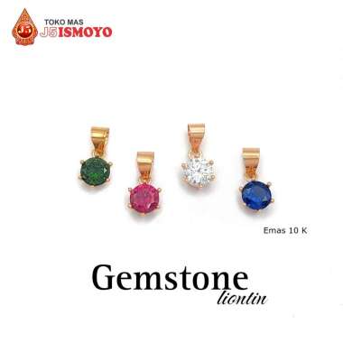 Liontin Emas Gemstone J5 Ismoyo PUTIH