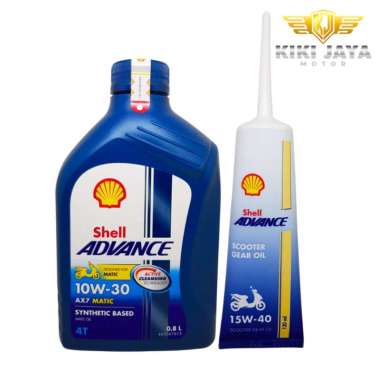OLI MOTOR SHELL ADVANCE AX7 MATIC 10W-30 0.8L + OLI GARDAN SHELL 120ml
