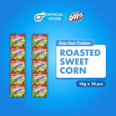 Oops Star Roasted Sweet Corn 10GR - [1 Renceng Isi 10 Pcs]