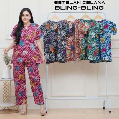 Setelan CP Mawar set baju dan celana panjang wanita terbaru setelan piyama murah baju daster ibu mud