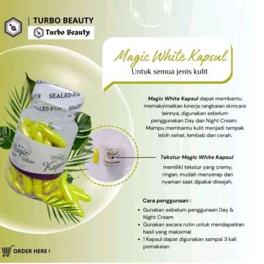CREAM TURBO Serum Magic E Vitamin Pencerah Wajah 30 PCS VITAMIN WAJAH TANPA SEGEL