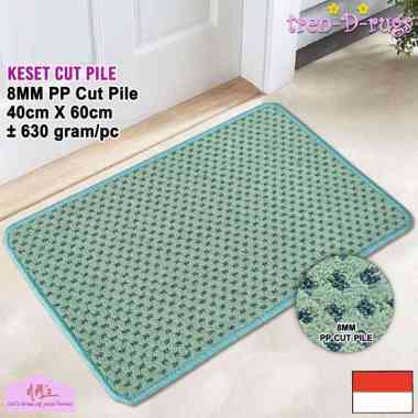 Tren-D-rugs - Keset kaki polos motif alas lantai dapur kamar mandi pintu masuk bulu halus cut pile d