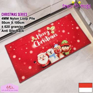 Tren-D-rugs - Karpet keset kaki natal christmas alas lantai kamar tidur kamar mandi pintu masuk dapu