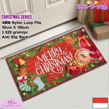 Tren-D-rugs - Karpet keset kaki natal christmas alas lantai kamar tidur kamar mandi pintu masuk dapu