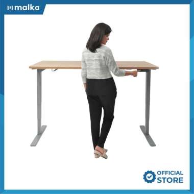 FIRM by Malka SNO Adjustable Desk Meja Adjustable Height kaki elektrik Pien Beech