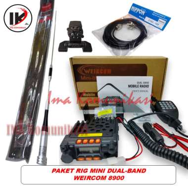RIG MINI WEIRCOM 8900 DUAL BAND PAKET HEMAT UNTUK MOBIL