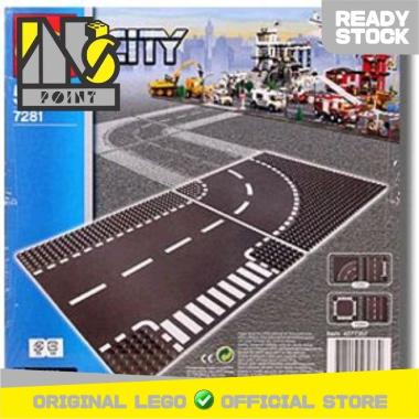 LEGO 7281 - Brick and More - T-Junction & Curved Road Plates