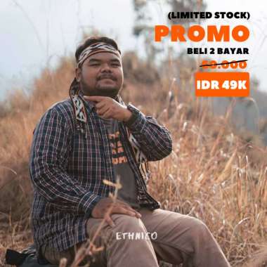 Ikat kepala Tenun Premium Etnik Motif Toraja IKTRandom