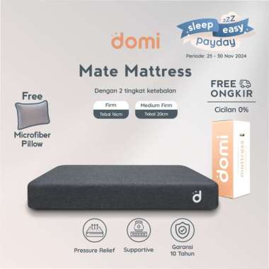 Domi Mate Mattress - Supportive Foam Mattress / Kasur Busa 20cm 160 x 200