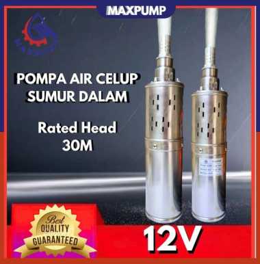 MAXPUMP Pompa Air Celup Screw Water DC12V 3INCH Submersible Pompa sumur Dalam
