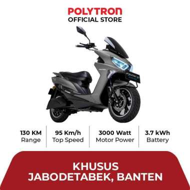 Subsidi Polytron Fox R Electric Sepeda Motor Listrik - OTR Jabodetabek, Banten Graphite Grey Matte