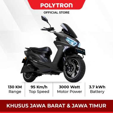 (BANTUAN PEMERINTAH) Polytron Fox R Electric Sepeda Motor Listrik - OTR Jawa Barat &amp; Jawa Timur Bumble Bee Yellow