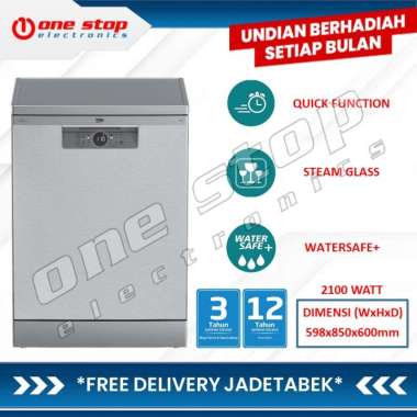 [GARANSI RESMI] BEKO BDFN26430X Mesin Pencuci Piring Dishwasher