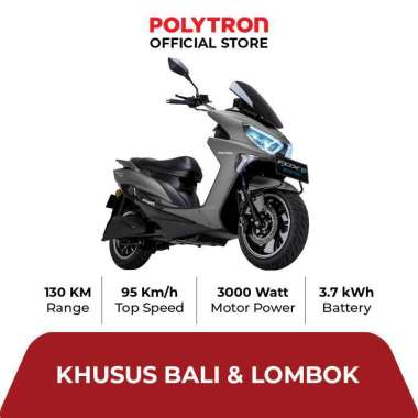 Subsidi Polytron Fox R Electric Sepeda Motor Listrik - OTR Bali, Lombok Bali Graphite Grey Matte