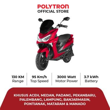 Subsidi Polytron Fox R Electric Sepeda Motor Listrik - OTR Aceh, Medan, Padang, Pekanbaru, Palembang