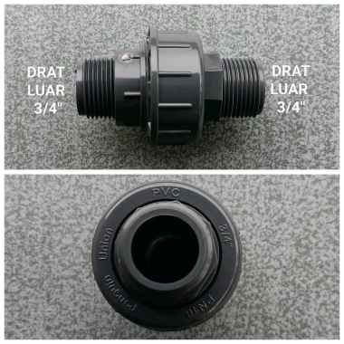 Pinguin Union Adapter Thread 3/4" Inch Watermur Water Mur Double Drat Luar