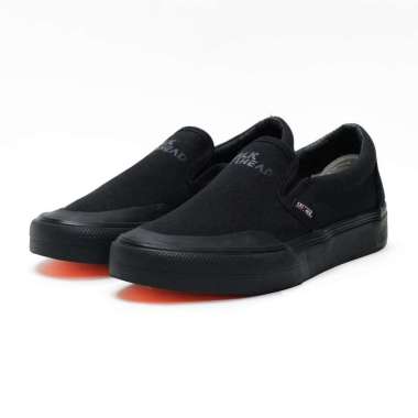 SABA Slip On Uplocgs All Black- Sepatu Sneakers Casual Pria Wanita 39 All Black