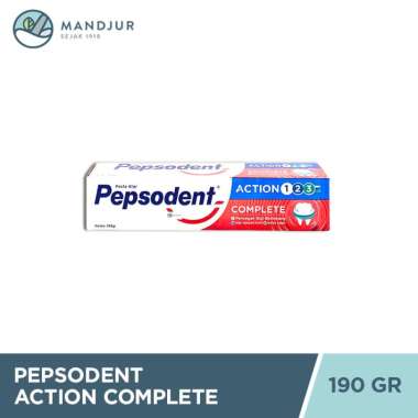 Promo Harga Pepsodent Pasta Gigi Action 123 Complete 190 gr - Blibli