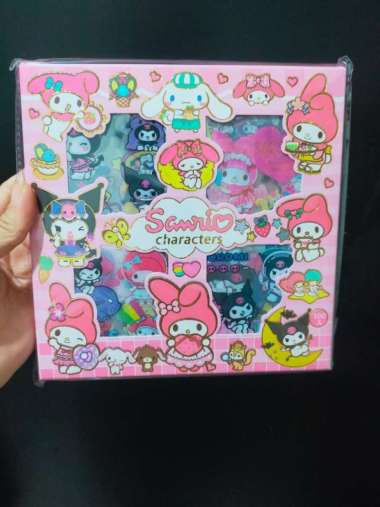 Sticker 3d 100 Lembar motif Sanrio stiker deco Mixue tumbler dkk sanrio 2