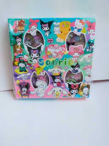 Sticker 3d 100 Lembar motif Sanrio stiker deco Mixue tumbler dkk sanrio