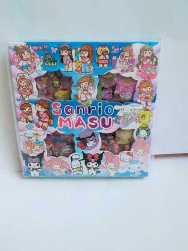 Sticker 3d 100 Lembar motif Sanrio stiker deco Mixue tumbler dkk sanrio masu