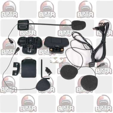 Jabbre Boss Interkom Mesh Bluetooth Intercom Helmet Communication CLAMPKIT
