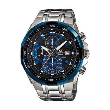 Jam Tangan Pria Casio Edifice EFR-539D-1A2VUDF Chronograph Men Dual Tone Dial Stainless Steel Band S