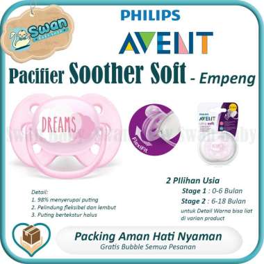 Philips Avent Pacifier Soother Soft / Empeng Bayi Hello Princess 6-18M