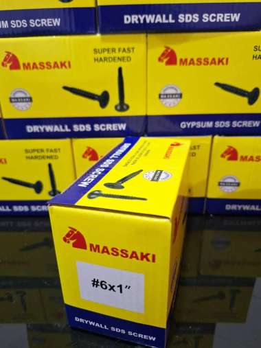 Sekrup Gypsum SDS / SDS Drywall Screw "Massaki" (Isi 100 pcs / kantong)
