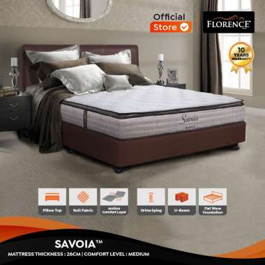 Florence Kasur Springbed Savoia Full Set (Free Delivery Jabodetabek, Bandung, Medan, Palembang & Sur