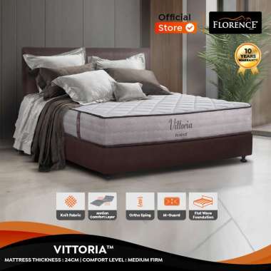 Florence Kasur Springbed Vittoria Full Set (Free Delivery Jabodetabek, Bandung, Medan, Palembang & S