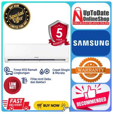 AC SAMSUNG STANDARD 1/2 PK AR05BGHQBSINSE AR05BGH AR05 FAST COOLING AC 0.5 PK RESMI ORIGINAL AC SAMS