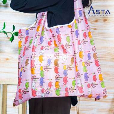 ASTA Homeware Tas Belanja Lipat Motif / Ecobag / Shopping Bag/ Tas Kantong Belanja / Kantong Belanja