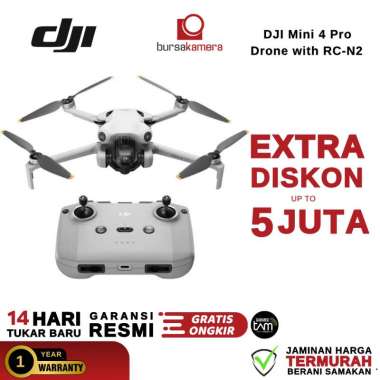 BKP DJI Mini 4 Pro RC-N2 DJI Camera Drone Original RESMI